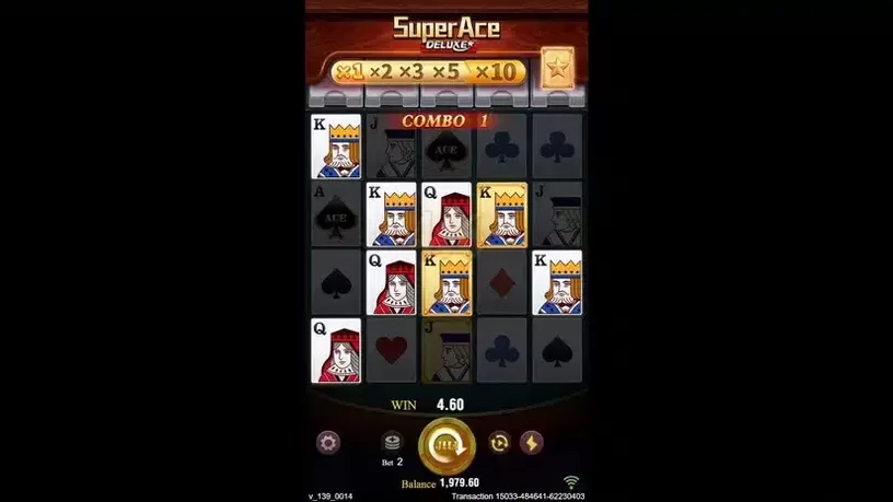 Super Ace Deluxe slot screenshot 3