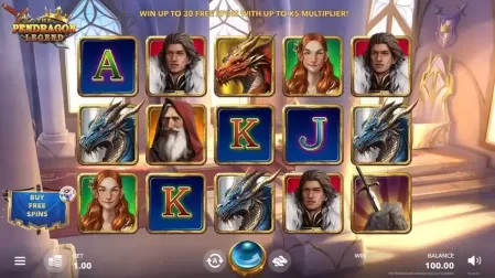 The Pendragon Legend slot screenshot 1