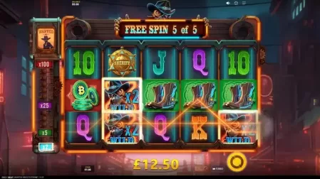 Wanted Wildz Extreme slot screenshot 5