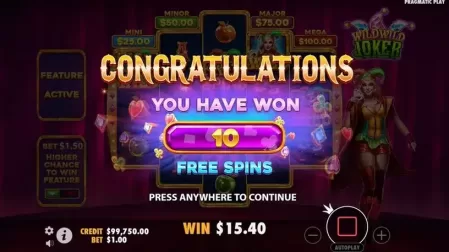 Wild Wild Joker slot screenshot 4