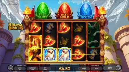 3 Royal Dracos slot screenshot 3
