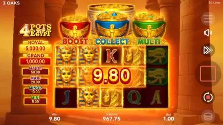 4 Pots of Egypt slot screenshot 3