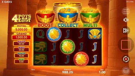 4 Pots of Egypt slot screenshot 2