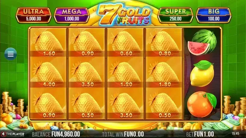 7 Gold Fruits slot screenshot 