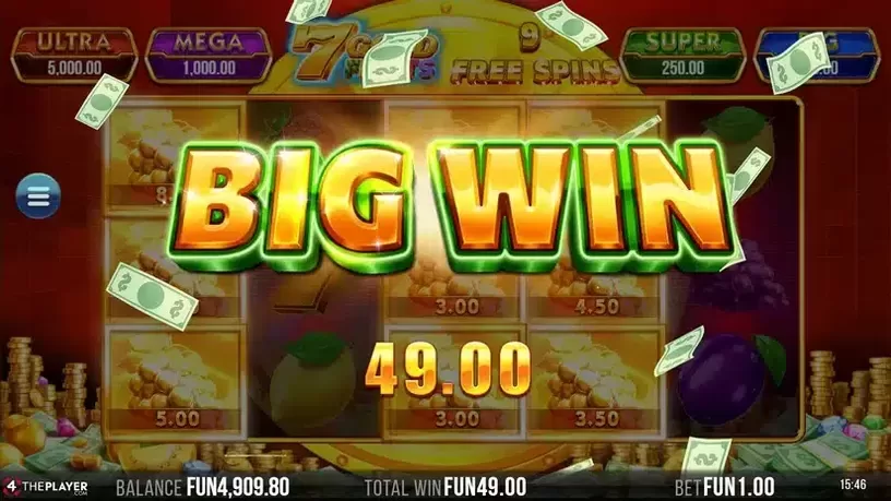 7 Gold Fruits slot screenshot 