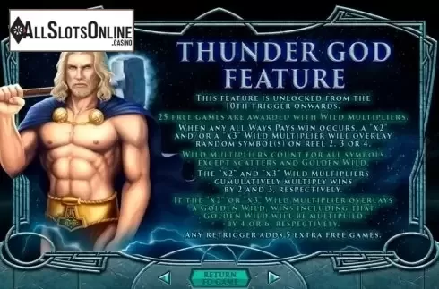 Paytable 8. Asgard (RTG) from RTG