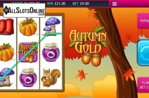 Free spins screen 2. Autumn Gold from Eyecon