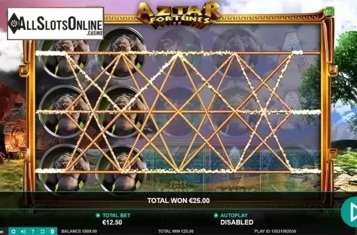 Win screen 3. Aztar Fortunes from Leander Games