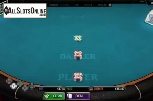 Game Screen 1. Baccarat (MultiSlot) from MultiSlot