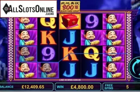 Win Screen. Backyard Gold from Gameiom