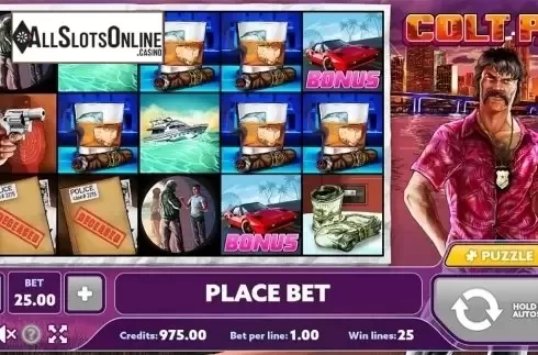 Reels screen. Colt P.I. from PlayPearls