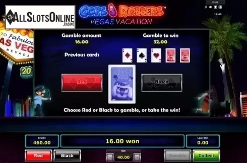 Gamble. Cops 'n' Robbers Vegas Vacation from Greentube