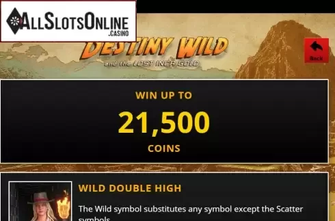 Feature screen 1. Destiny Wild from Genii