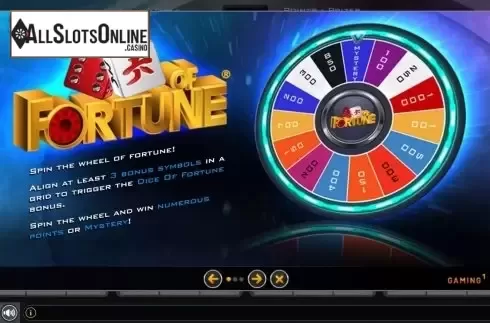 Info. Dice Of Fortune from GAMING1