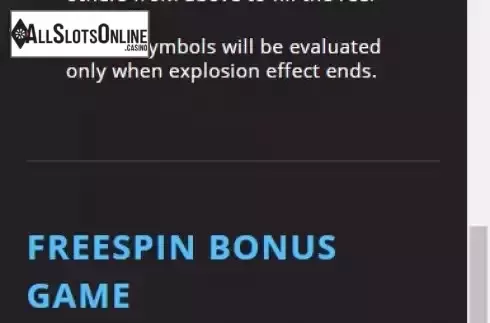 Features screen