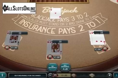 Game Screen 2. European Blackjack (Nucleus Gaming) from Nucleus Gaming