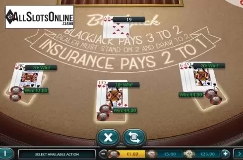 Game Screen 3. European Blackjack (Nucleus Gaming) from Nucleus Gaming