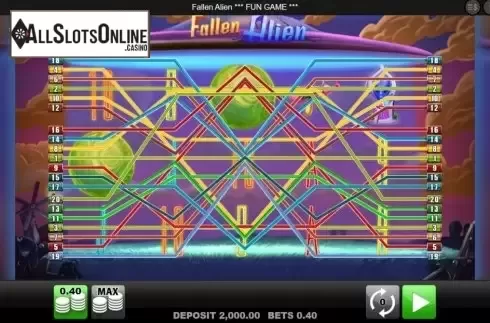 Start Screen. Fallen Alien from Merkur