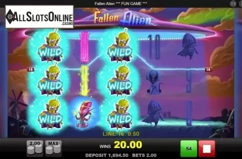 Win Screen 4. Fallen Alien from Merkur
