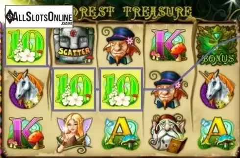 Win Screen . Forest Treasure from Pragmatic Play