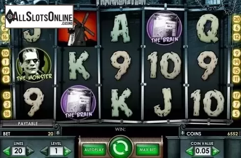 Screen2. Frankenstein (NetEnt) from NetEnt