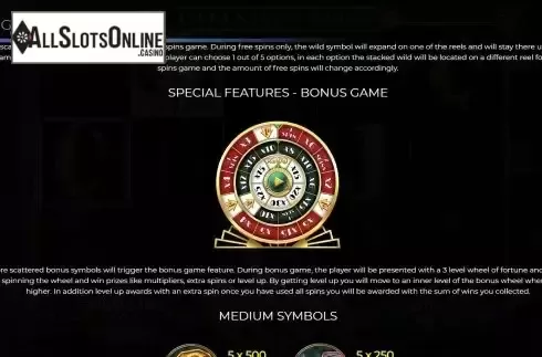 Bonus game screen