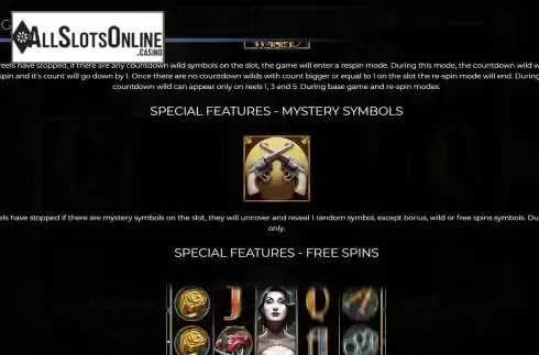 Mystery symbols screen