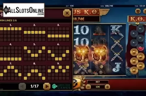 Paylines. Gladius KO from Green Jade Games