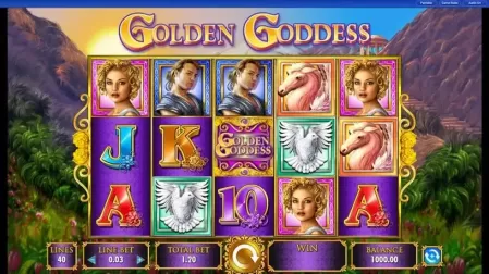 Golden Goddess slot screenshot 1