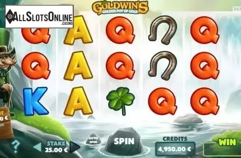 Reel Screen. Goldwins Golden Pot of Gold from GAMING1