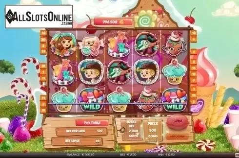 Wild Win screen. Hansel and Gretel (Red Rake) from Red Rake