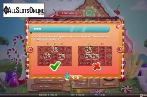 Paytable 4. Hansel and Gretel (Red Rake) from Red Rake