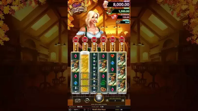 Heidi's Bier Haus slot screenshot 2