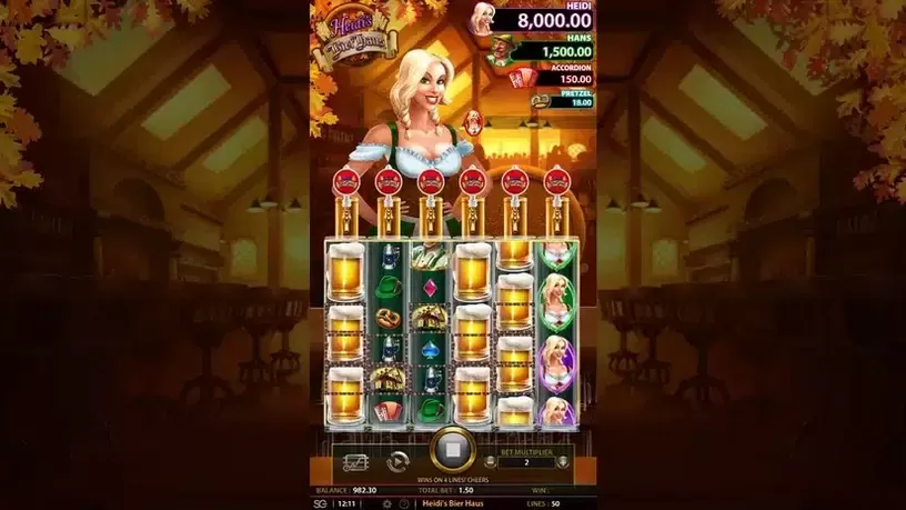 Heidi's Bier Haus slot screenshot 3
