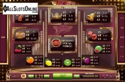 Screen2. Jazz Spin from BF games