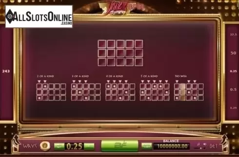 Screen5. Jazz Spin from BF games
