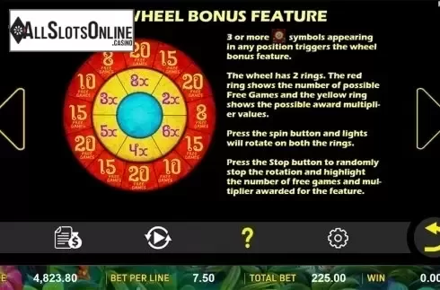 Paytable 3. Jungle Treasure (Aspect Gaming) from Aspect Gaming