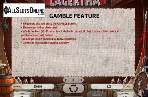 Paytable 4. Lagertha from Fugaso