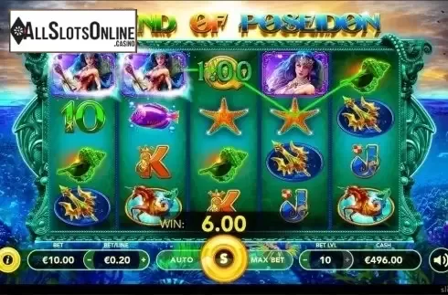 Win Screen. Legend of Poseidon from Slotmotion