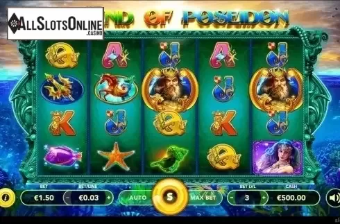 Reel Screen. Legend of Poseidon from Slotmotion