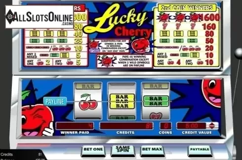Game Screen 2. Lucky Cherry from Amaya