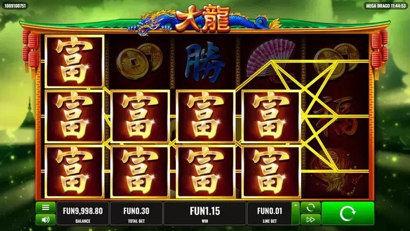 Mega Drago slot screenshot 2