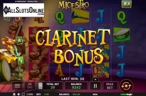 Bonus Game 1. Micestro from StakeLogic