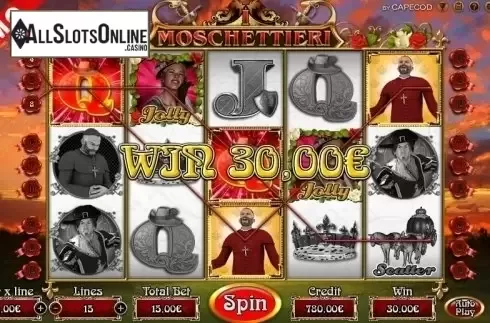 Win Screen 3. Moschettieri from Capecod Gaming