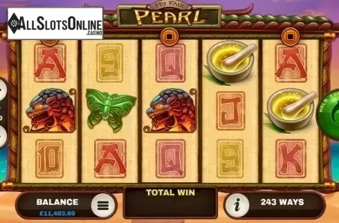 Game Workflow screen. My Fair Pearl from GECO Gaming