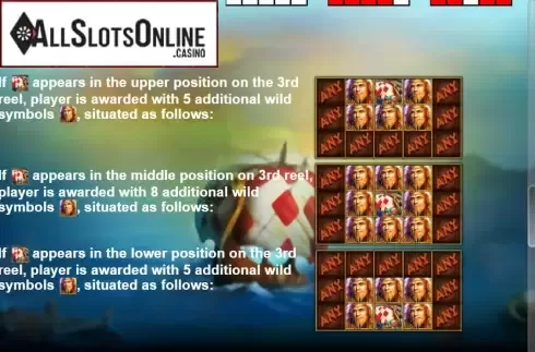 Paytable 4. Mysterious Drakkar from Casino Technology