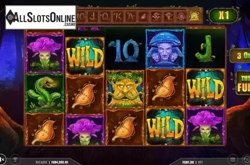 Free Spins Gameplay Screen