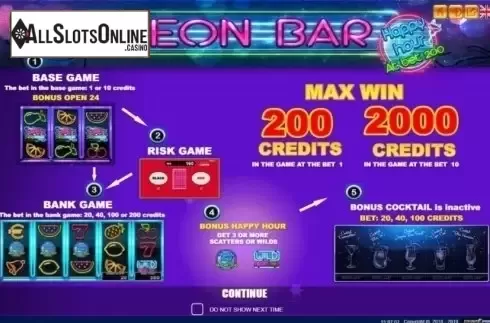 Intro. Neon Bar from Belatra Games