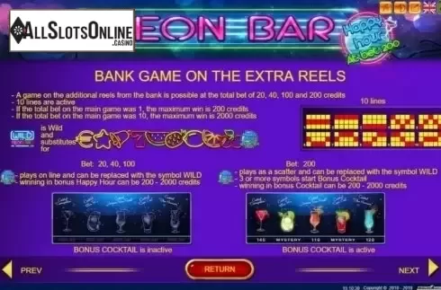 Feature. Neon Bar from Belatra Games