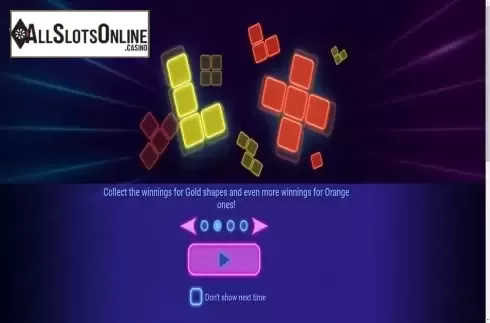 Different colour shapes screen